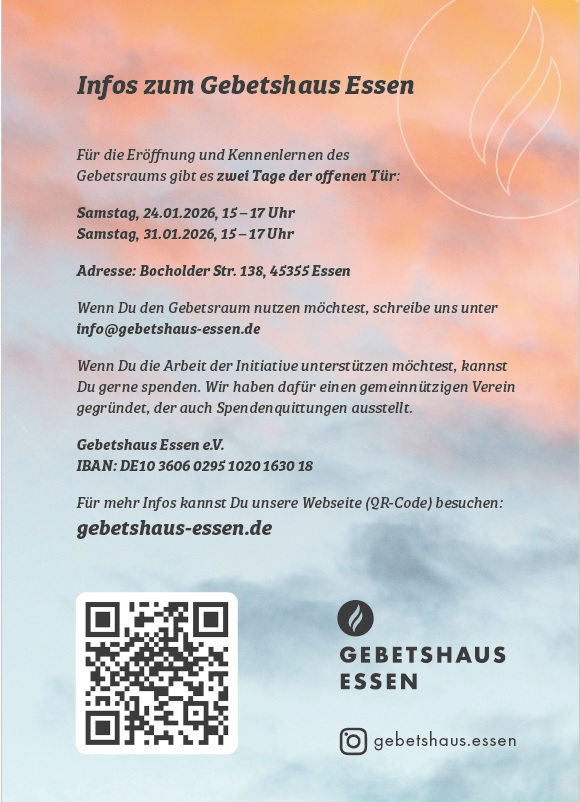 Gebets Flyer Rueckseite