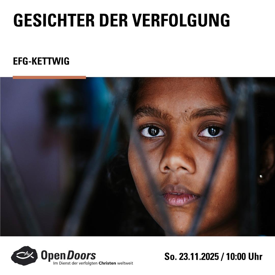 Veranstaltungsflyer verfolgte Christin